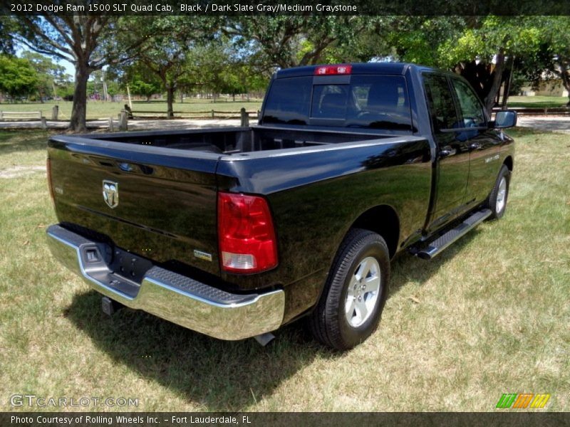 Black / Dark Slate Gray/Medium Graystone 2012 Dodge Ram 1500 SLT Quad Cab