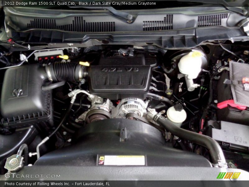 Black / Dark Slate Gray/Medium Graystone 2012 Dodge Ram 1500 SLT Quad Cab