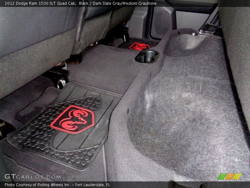 Black / Dark Slate Gray/Medium Graystone 2012 Dodge Ram 1500 SLT Quad Cab