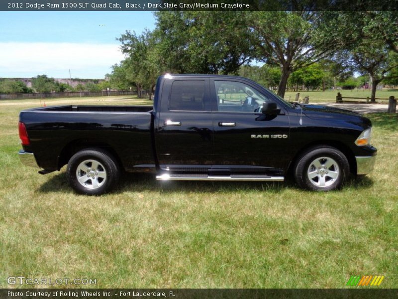Black / Dark Slate Gray/Medium Graystone 2012 Dodge Ram 1500 SLT Quad Cab