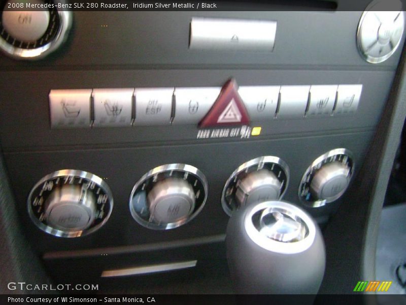 Iridium Silver Metallic / Black 2008 Mercedes-Benz SLK 280 Roadster
