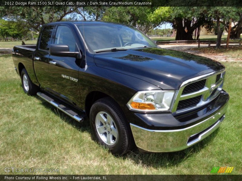 Black / Dark Slate Gray/Medium Graystone 2012 Dodge Ram 1500 SLT Quad Cab