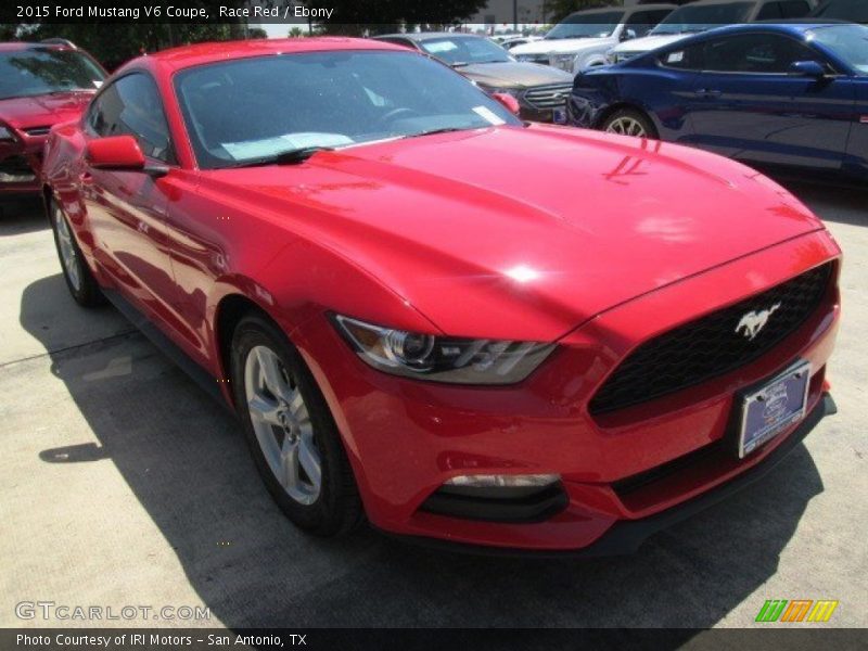 Race Red / Ebony 2015 Ford Mustang V6 Coupe