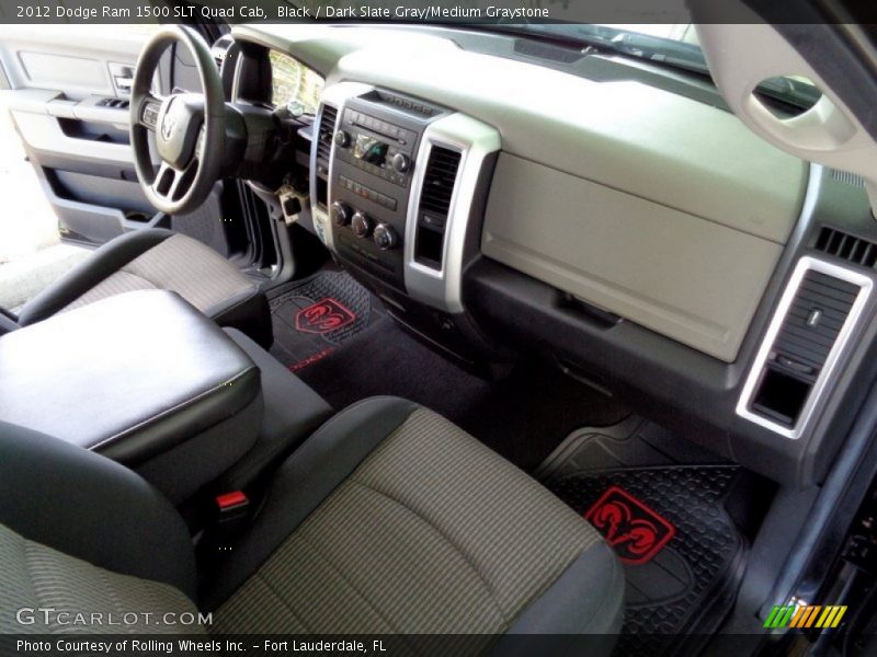 Black / Dark Slate Gray/Medium Graystone 2012 Dodge Ram 1500 SLT Quad Cab