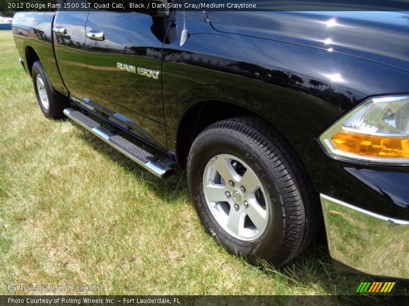 Black / Dark Slate Gray/Medium Graystone 2012 Dodge Ram 1500 SLT Quad Cab