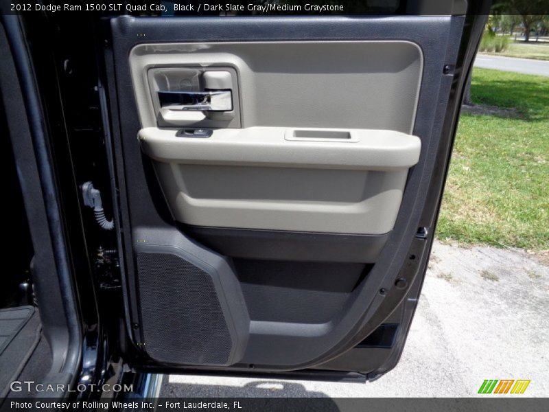 Black / Dark Slate Gray/Medium Graystone 2012 Dodge Ram 1500 SLT Quad Cab