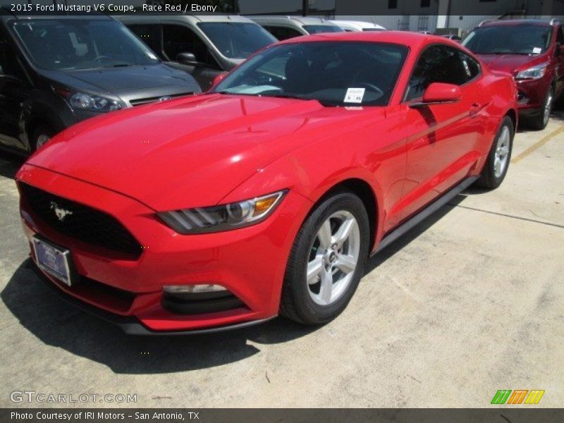 Race Red / Ebony 2015 Ford Mustang V6 Coupe