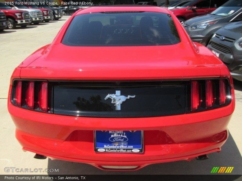 Race Red / Ebony 2015 Ford Mustang V6 Coupe