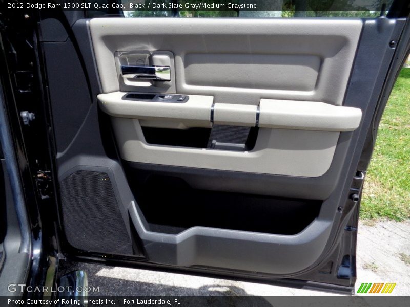 Black / Dark Slate Gray/Medium Graystone 2012 Dodge Ram 1500 SLT Quad Cab