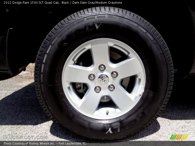 Black / Dark Slate Gray/Medium Graystone 2012 Dodge Ram 1500 SLT Quad Cab