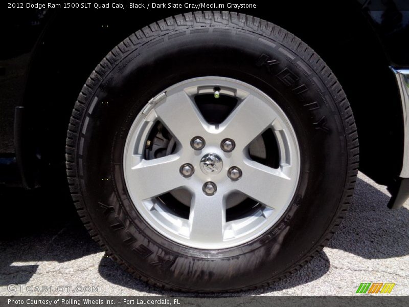 Black / Dark Slate Gray/Medium Graystone 2012 Dodge Ram 1500 SLT Quad Cab