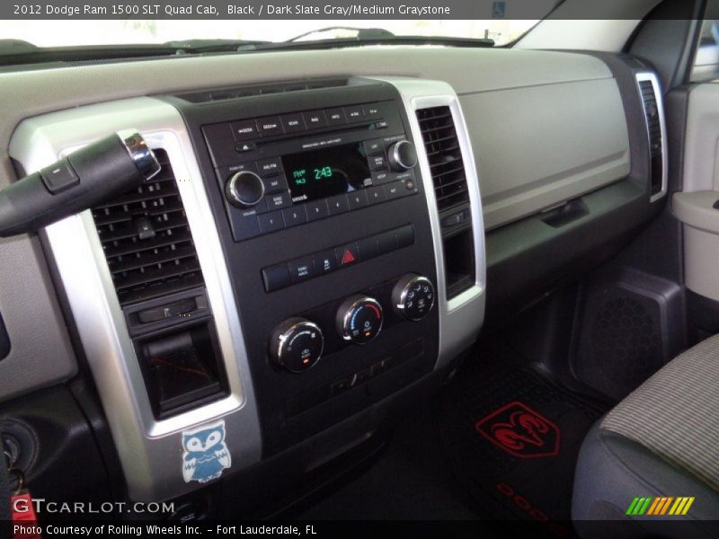 Black / Dark Slate Gray/Medium Graystone 2012 Dodge Ram 1500 SLT Quad Cab