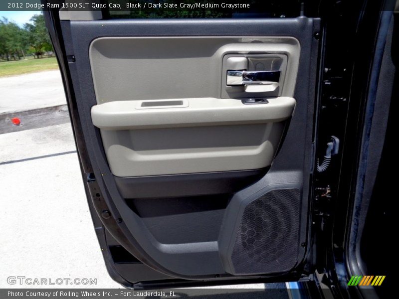 Black / Dark Slate Gray/Medium Graystone 2012 Dodge Ram 1500 SLT Quad Cab