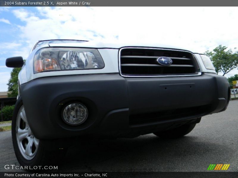 Aspen White / Gray 2004 Subaru Forester 2.5 X