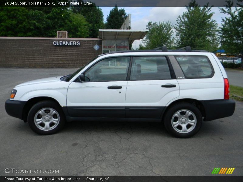 Aspen White / Gray 2004 Subaru Forester 2.5 X