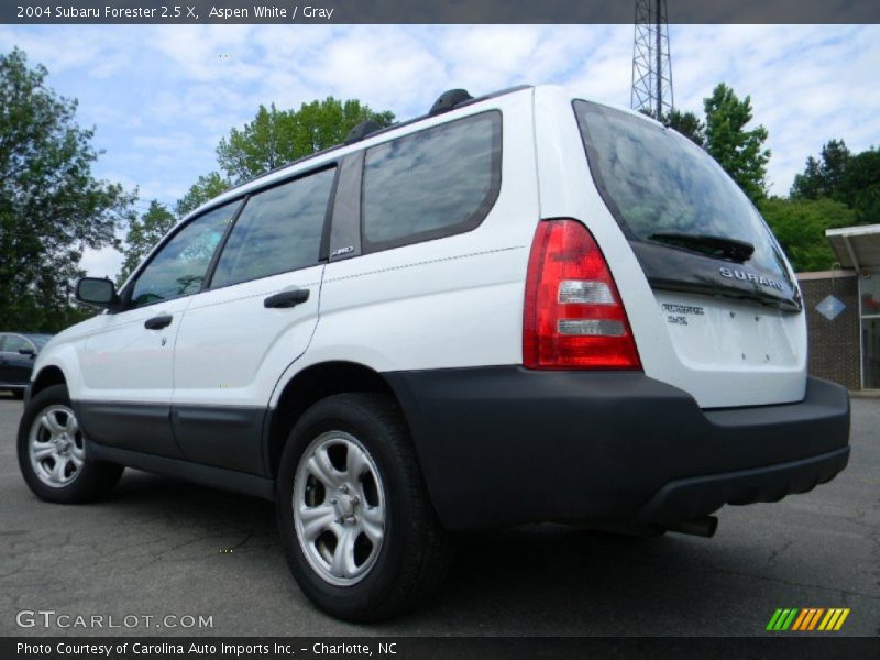 Aspen White / Gray 2004 Subaru Forester 2.5 X