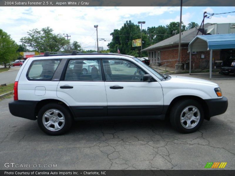 Aspen White / Gray 2004 Subaru Forester 2.5 X