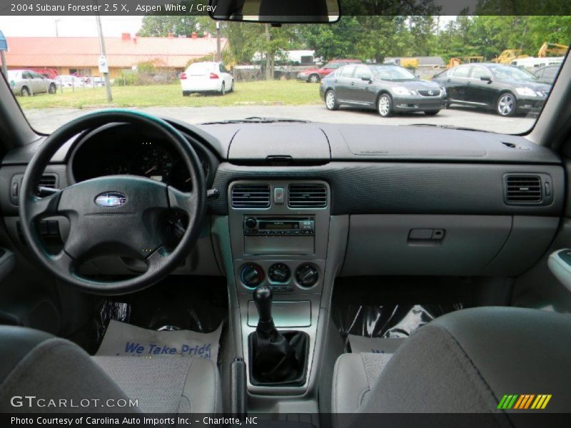 Aspen White / Gray 2004 Subaru Forester 2.5 X