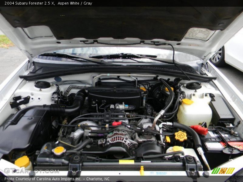Aspen White / Gray 2004 Subaru Forester 2.5 X
