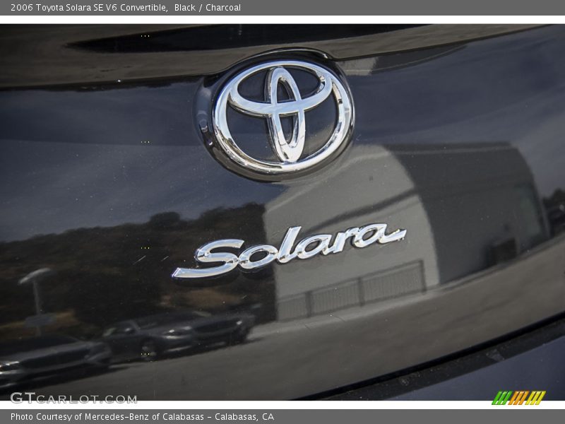 Black / Charcoal 2006 Toyota Solara SE V6 Convertible