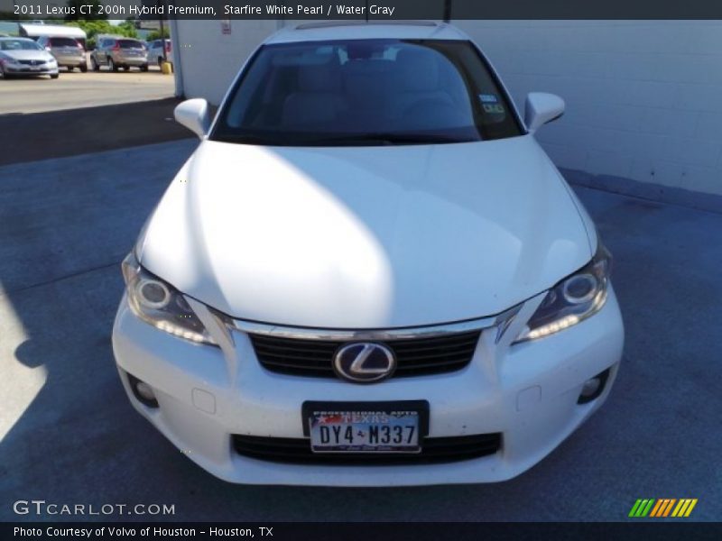 Starfire White Pearl / Water Gray 2011 Lexus CT 200h Hybrid Premium