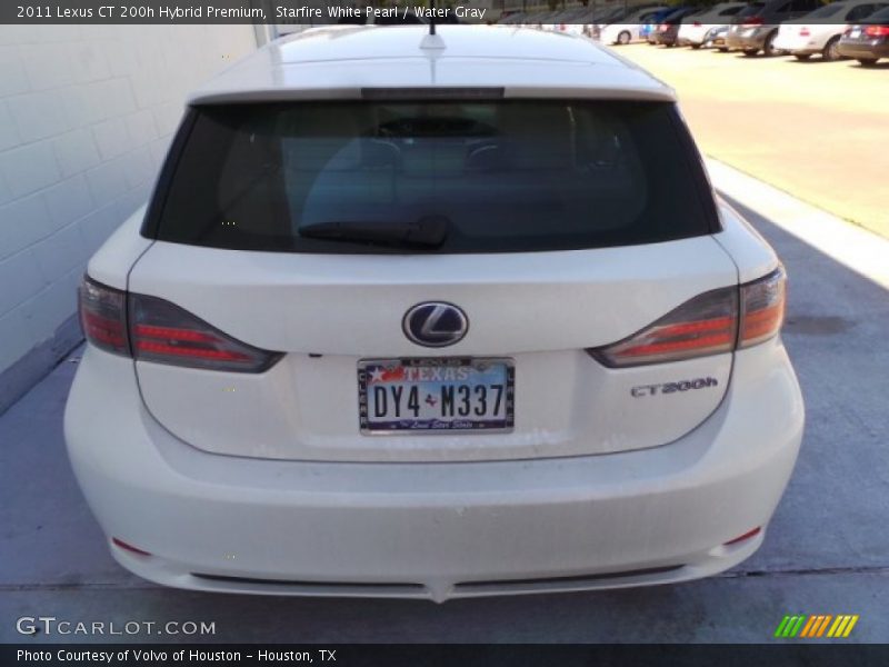 Starfire White Pearl / Water Gray 2011 Lexus CT 200h Hybrid Premium