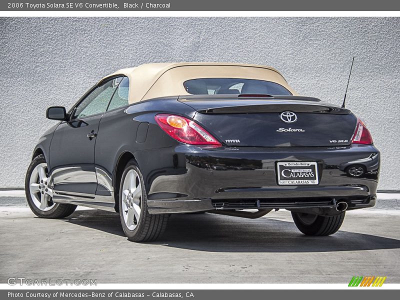 Black / Charcoal 2006 Toyota Solara SE V6 Convertible