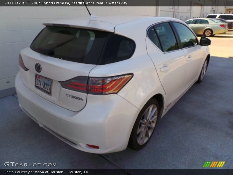 Starfire White Pearl / Water Gray 2011 Lexus CT 200h Hybrid Premium