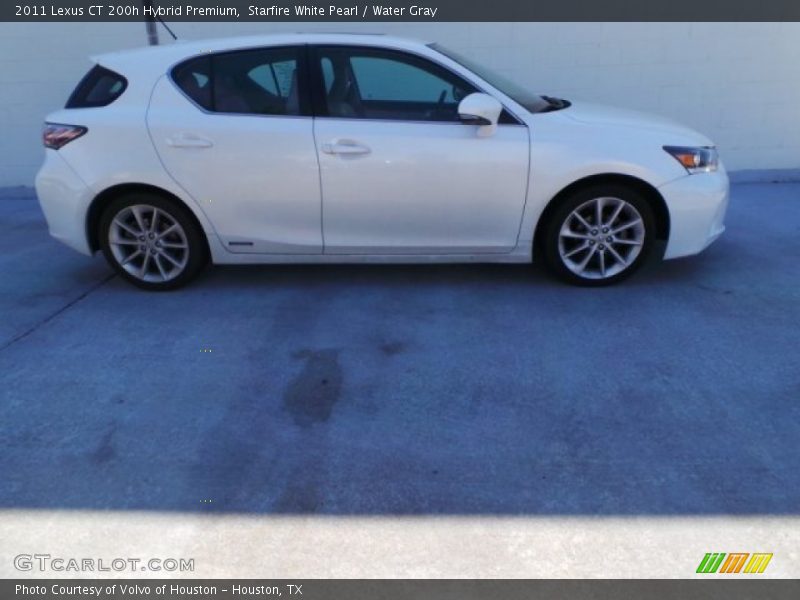 Starfire White Pearl / Water Gray 2011 Lexus CT 200h Hybrid Premium