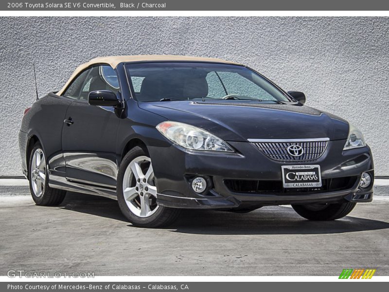 Black / Charcoal 2006 Toyota Solara SE V6 Convertible