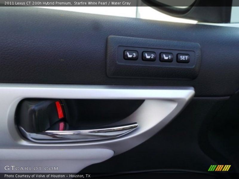 Starfire White Pearl / Water Gray 2011 Lexus CT 200h Hybrid Premium