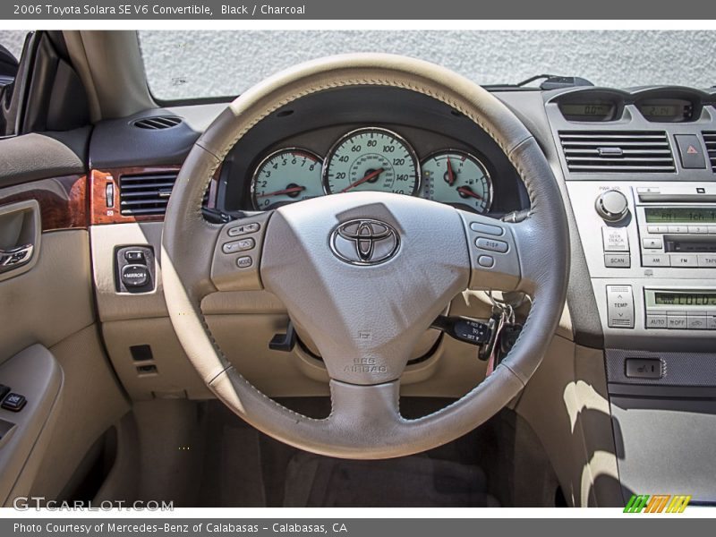 Black / Charcoal 2006 Toyota Solara SE V6 Convertible