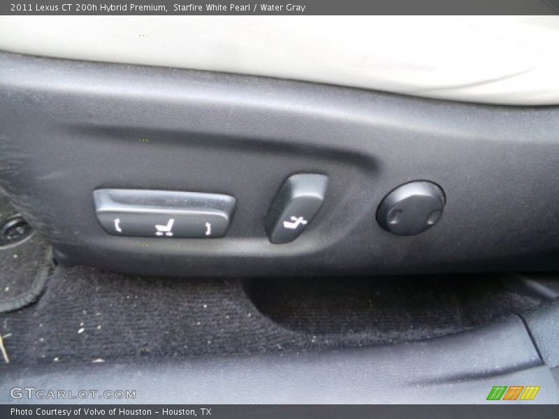 Starfire White Pearl / Water Gray 2011 Lexus CT 200h Hybrid Premium