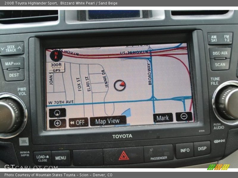 Blizzard White Pearl / Sand Beige 2008 Toyota Highlander Sport