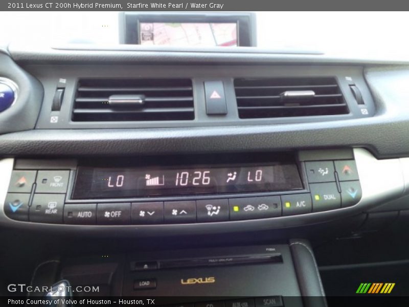 Starfire White Pearl / Water Gray 2011 Lexus CT 200h Hybrid Premium