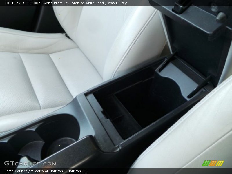 Starfire White Pearl / Water Gray 2011 Lexus CT 200h Hybrid Premium