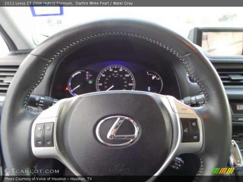 Starfire White Pearl / Water Gray 2011 Lexus CT 200h Hybrid Premium