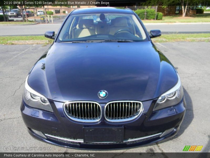 Monaco Blue Metallic / Cream Beige 2010 BMW 5 Series 528i Sedan