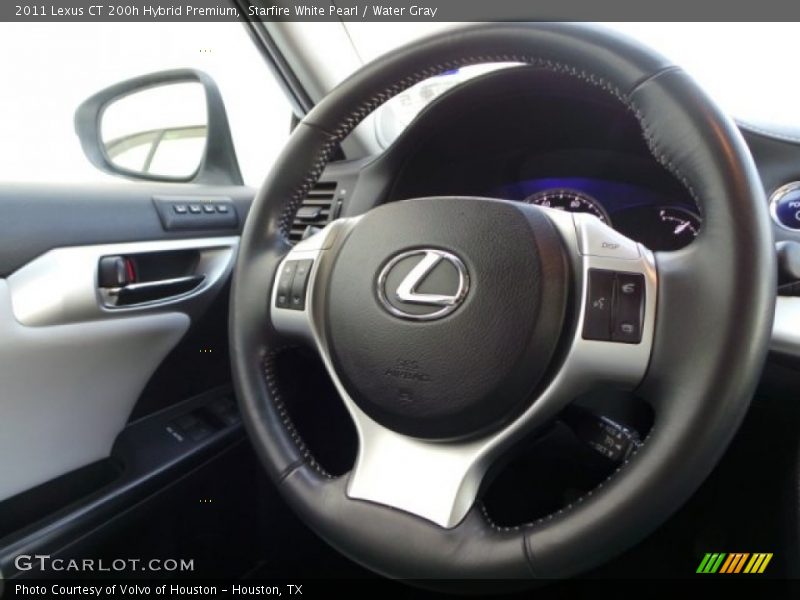 Starfire White Pearl / Water Gray 2011 Lexus CT 200h Hybrid Premium