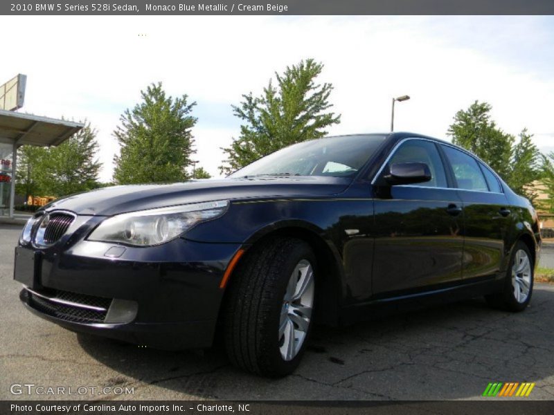 Monaco Blue Metallic / Cream Beige 2010 BMW 5 Series 528i Sedan
