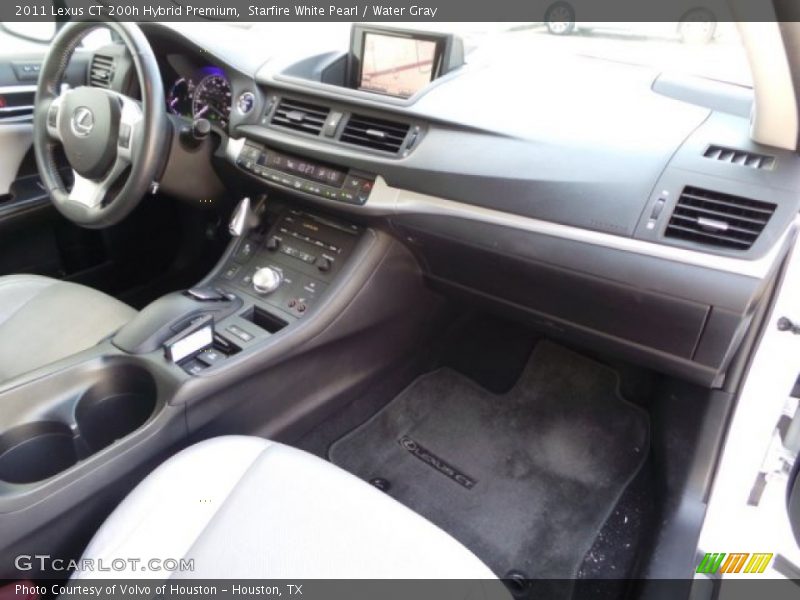 Starfire White Pearl / Water Gray 2011 Lexus CT 200h Hybrid Premium