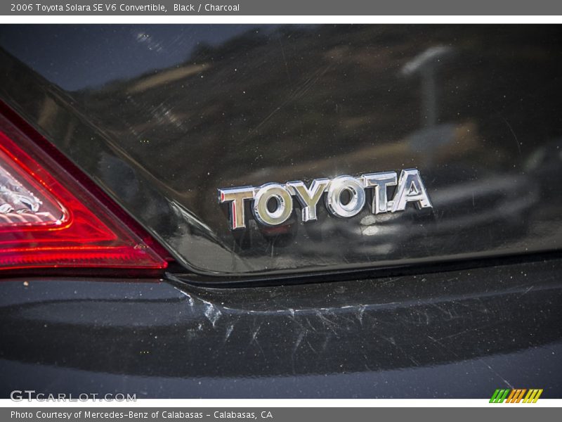 Black / Charcoal 2006 Toyota Solara SE V6 Convertible
