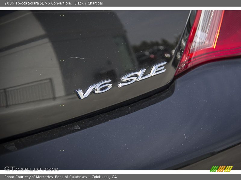 Black / Charcoal 2006 Toyota Solara SE V6 Convertible