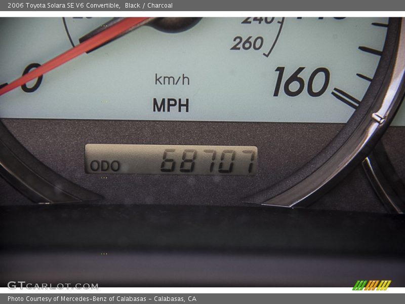 Black / Charcoal 2006 Toyota Solara SE V6 Convertible
