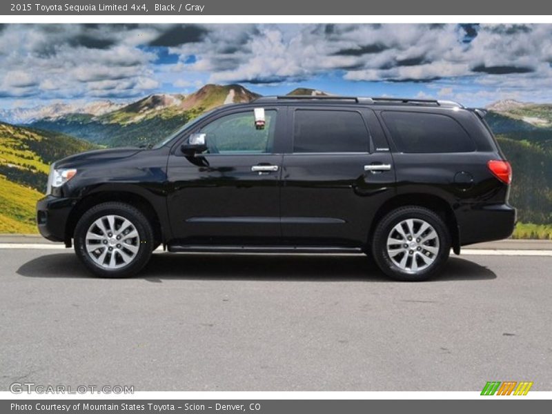 Black / Gray 2015 Toyota Sequoia Limited 4x4