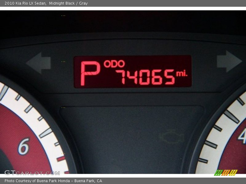 Midnight Black / Gray 2010 Kia Rio LX Sedan
