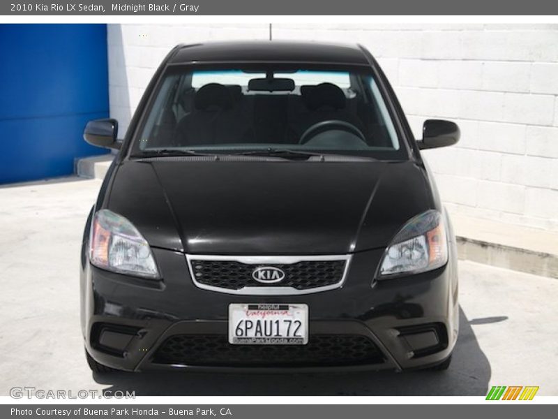 Midnight Black / Gray 2010 Kia Rio LX Sedan