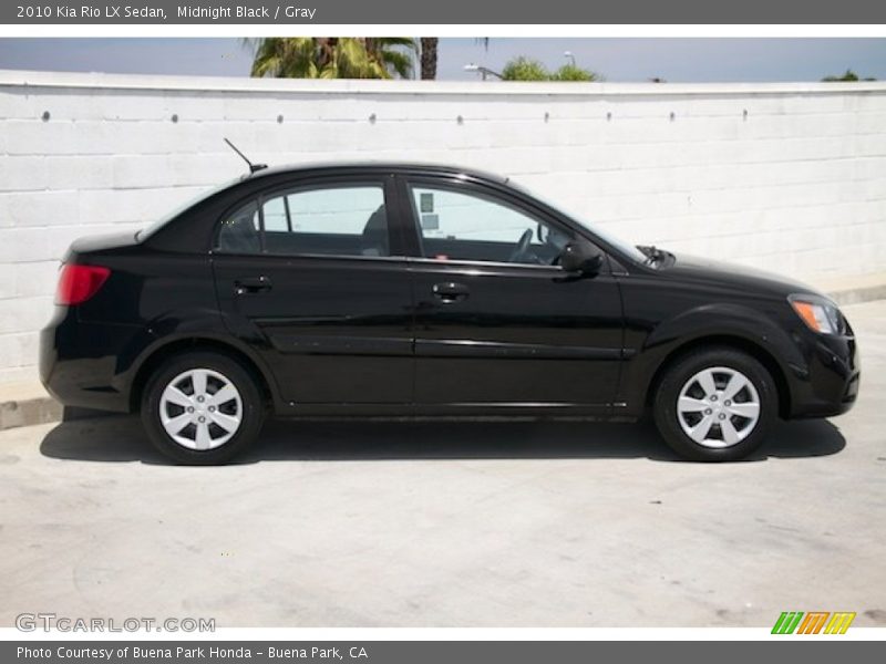 Midnight Black / Gray 2010 Kia Rio LX Sedan