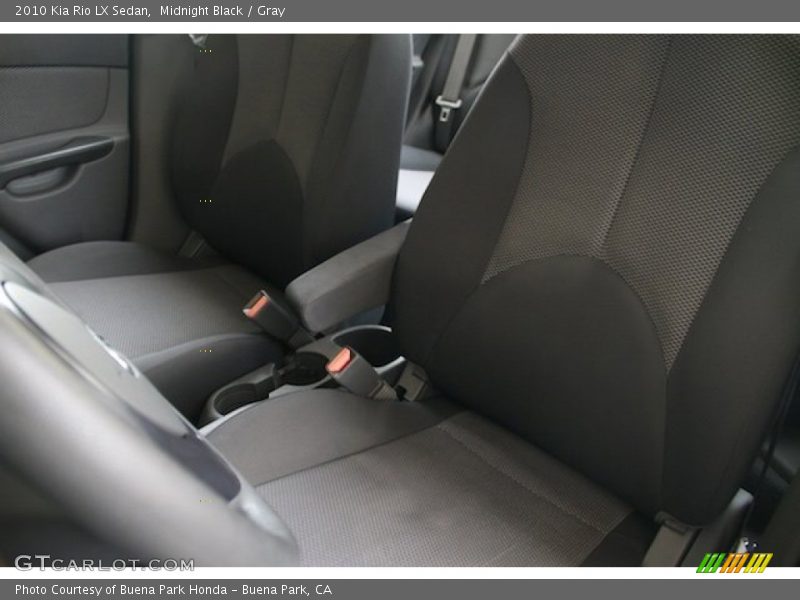 Midnight Black / Gray 2010 Kia Rio LX Sedan