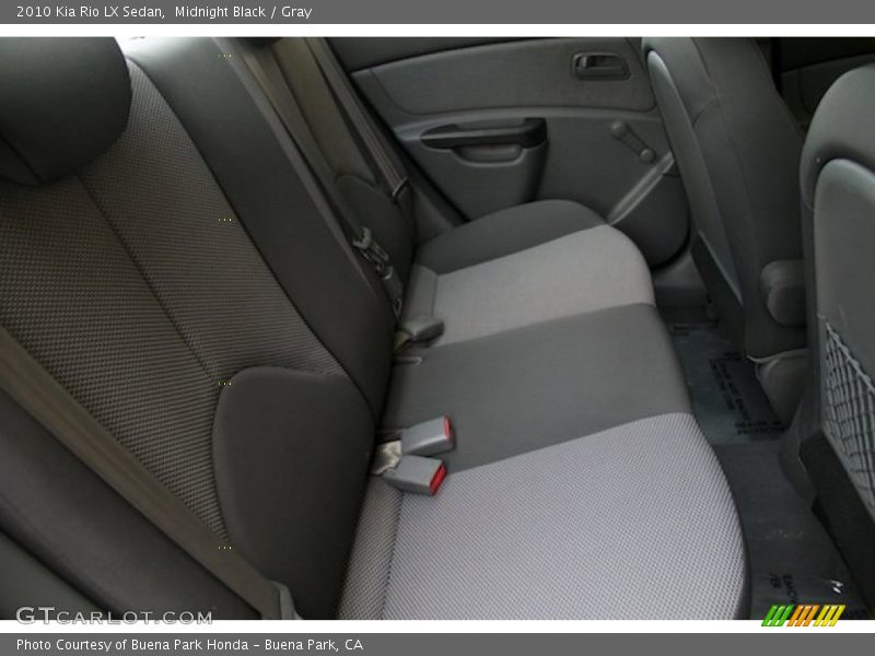 Midnight Black / Gray 2010 Kia Rio LX Sedan
